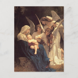 Song of the Angles Baby Jesus Christmas Helg Vykort