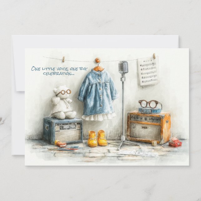 Songbird - 1:a födelsedagsflickan inbjudningar (Framsida)