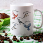 Songbird Bird Watcher Gift Kaffemugg<br><div class="desc">Den här designen kan vara personlig om du väljer Redigera design. Du kan också överföra till andra objekt. Kontakta mig på colorflowcreations@gmail.com eller använda alternativet chatta överst på sidan om du vill ha den här designen på en annan produkt eller behöver hjälp med den här designen. Se mer av mina...</div>