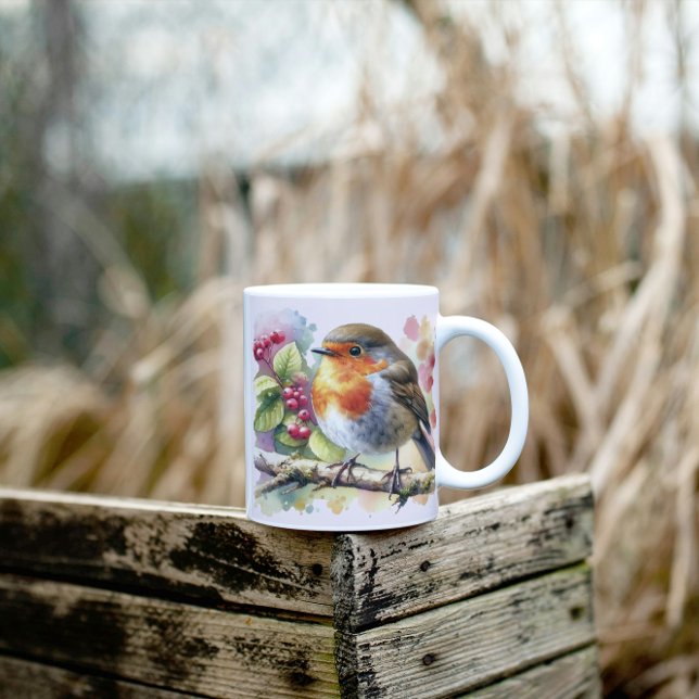 Songbird i Watercolor-kaffet mugg (Skapare uppladdad)
