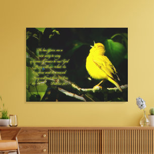 Songbird Inspirational Canvastryck