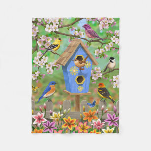 Songbird Lily Garden Birdhouse Fleecefilt