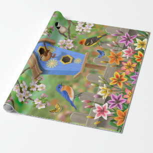 Songbird Lily Garden Birdhouse Presentpapper