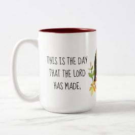 Songbird, med Verse från Psalm 118:24 Kaffemugg
