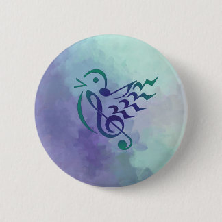 Songbirden i det färgrika flyg knäppas knapp