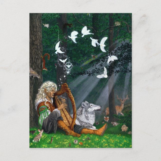 Songfåglar - vykort (Framsida)