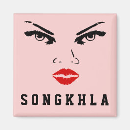 Songkhla, Thailand Woman Girlvän Magnet