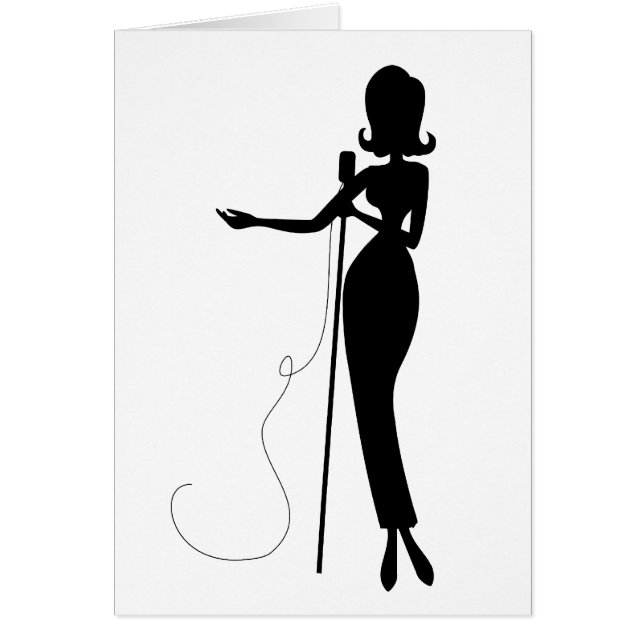 Songstress Hälsningskort (Framsidan)