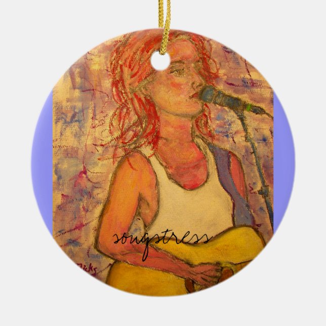 songstressdesign julgransprydnad keramik (Framsidan)