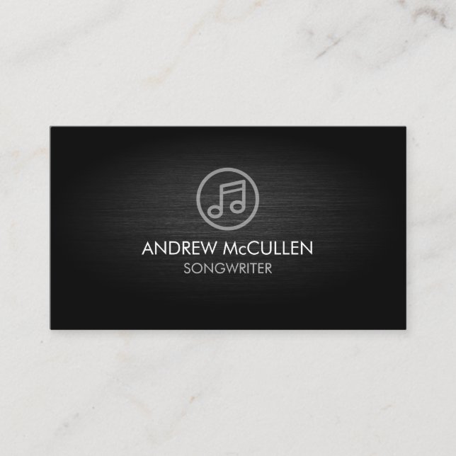 Songwriter Music Musician Visitkort (Framsida)