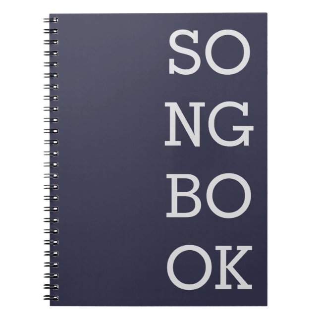 Songwriter's Notebook Anteckningsbok (Framsidan)
