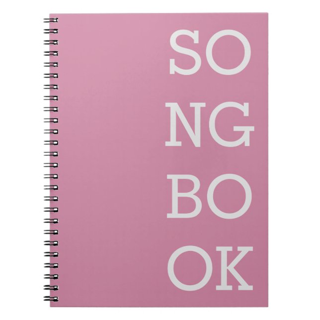 Songwriter's Notebook - Rosa Anteckningsbok (Framsidan)