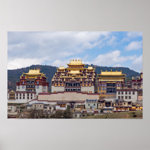 Songzanlin tibetanska klostret - Yunnan, Kina Poster