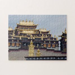 Songzanlin Tibetanskt kloster - Yunnan, China Pussel
