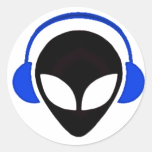 Sonic Alien Logotyp Runt Klistermärke