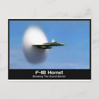 Sonic Boom F-18 Hornet Vykort