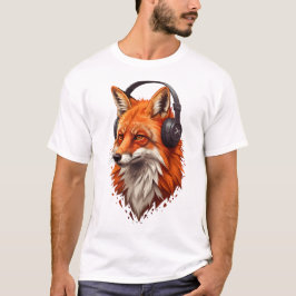 Sonic Flame – Abstract Fox in Motion T Shirt
