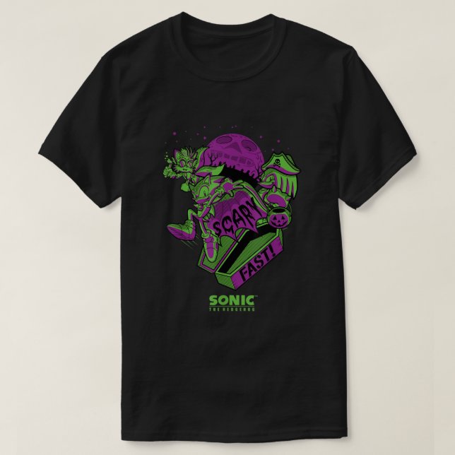Sonic Friends Scary Fast Halloween T Shirt (Design framsida)