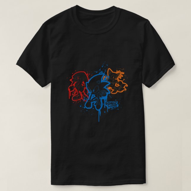 Sonic Friends Spray Paint T Shirt (Design framsida)