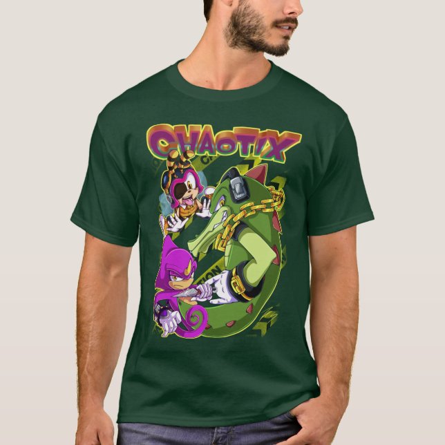 Sonic Heroesam CHAOTIX T Shirt (Framsida)
