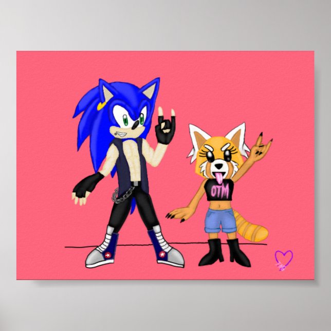 Sonic & Retsuko Poster (Framsidan)