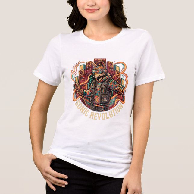Sonic Revolution Katt T-Shirt (Framsida)