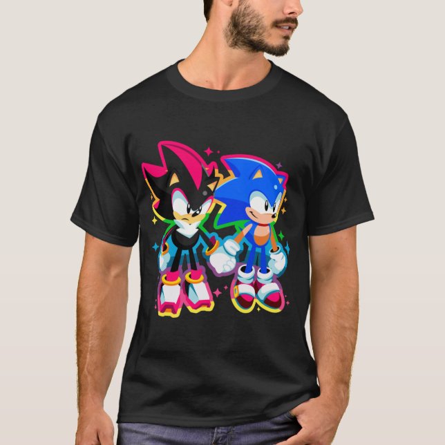 sonic shadow flicka t shirt (Framsida)