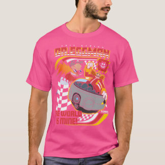 Sonic The Hedgehog Dr Eggman Speeder Tävling Retro T Shirt