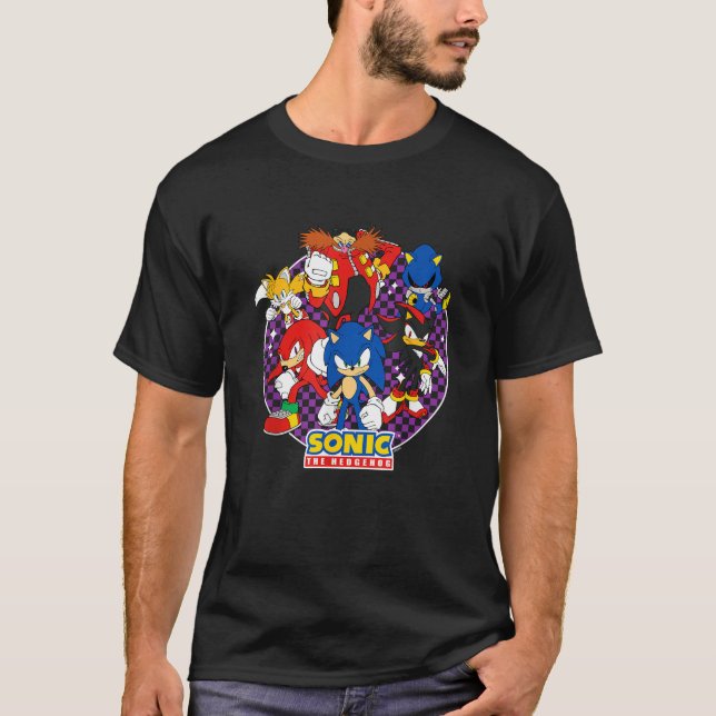 Sonic the Hedgehog Heroes Villains Epic Porträtt T Shirt (Framsida)