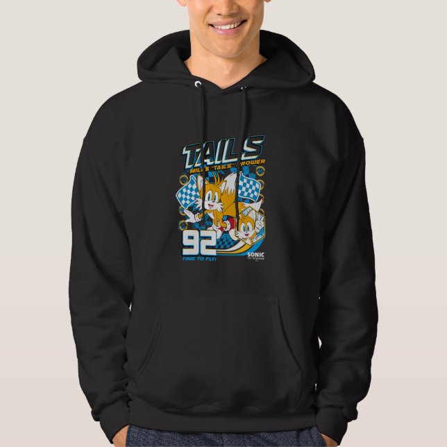 Sonic The Hedgehog Miles 'Svan Prower 92 Tävla Hoodie (Framsida)