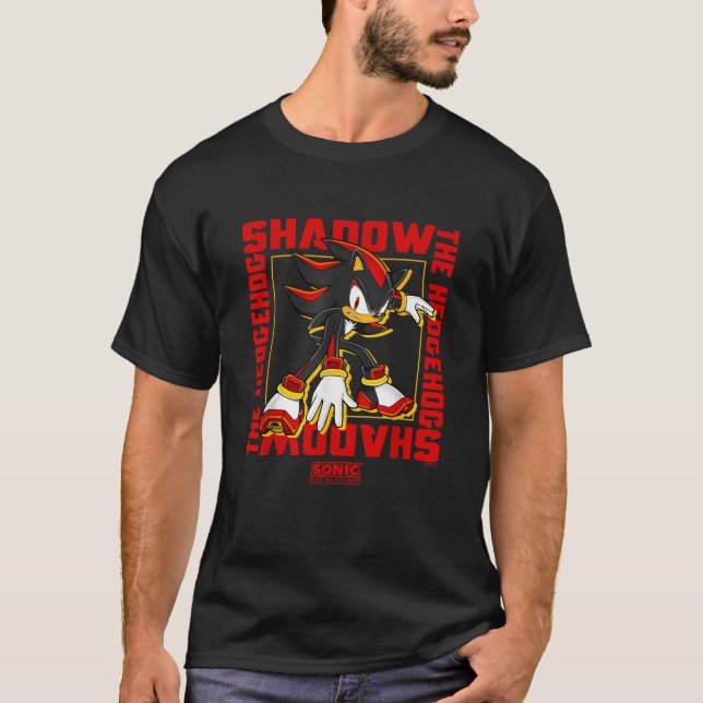 Sonic the Hedgehog Shadow the Hedgehog Epic Portra T Shirt (Framsida)