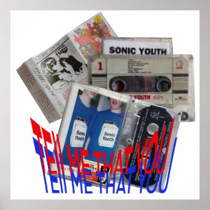 SONIC YOUTH CASSETTE BAND coola art Poster
