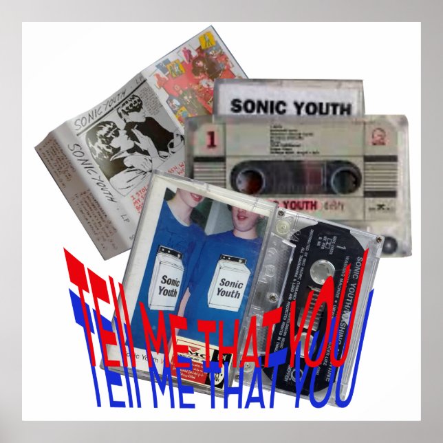 SONIC YOUTH CASSETTE BAND coola art Poster (Framsidan)