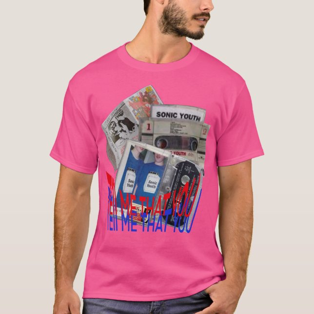 SONIC YOUTH CASSETTE BAND coola art T Shirt (Framsida)