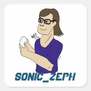 Sonic_Zeph Fyrkantigt Klistermärke
