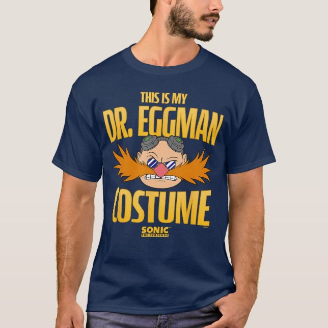 Soniche Hedgehog Halloweenhis Är Min Dr Eggman Kos T Shirt (Framsida)