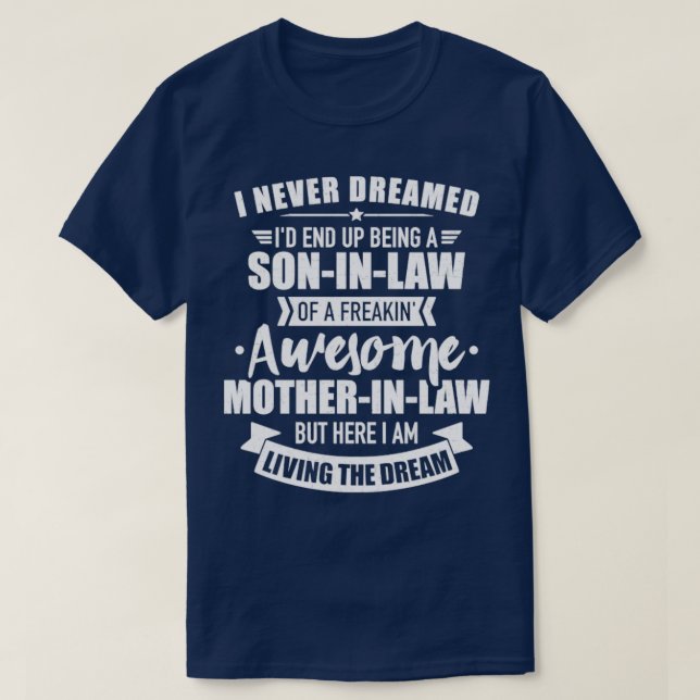 Soninlaw of fantastisk moderinlaw t shirt (Design framsida)