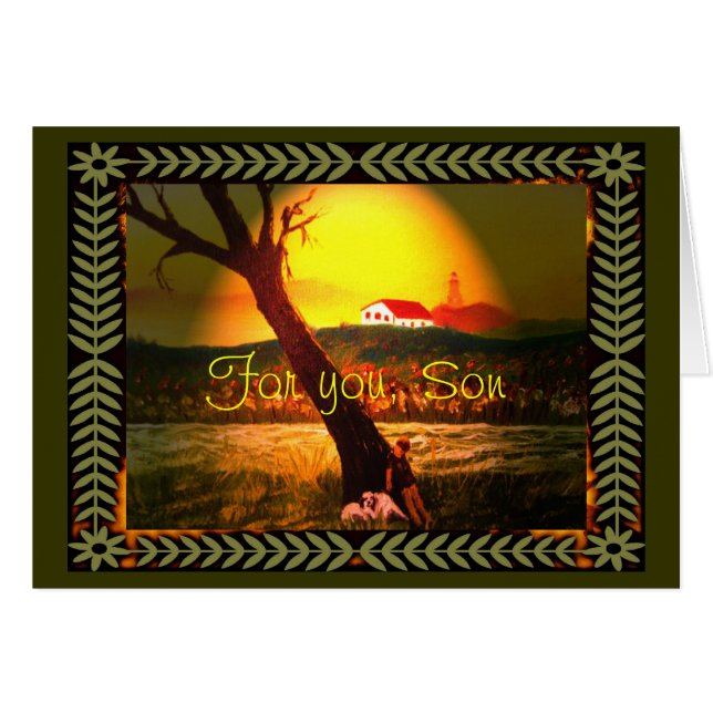 Sonkort Hälsningskort (Framsidan Horizontal)