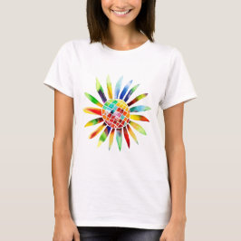 Sonnenblume in Regenbogenfarben T Shirt