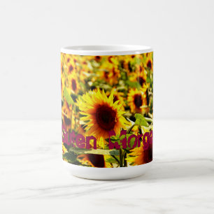 Sonnenblumenfeld Kaffemugg