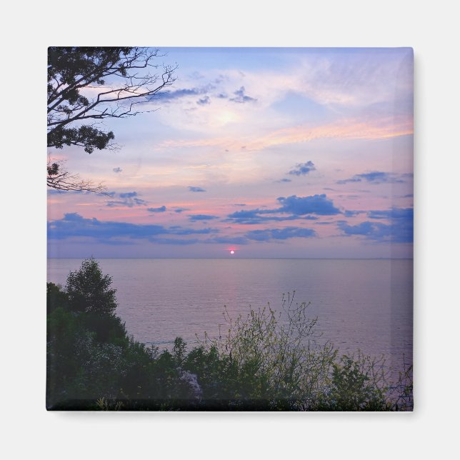 Sonnenuntergang am Lake Ontario Magnet (Framsidan)