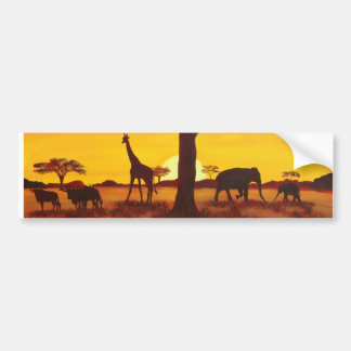 Sonnenuntergang in Afrika Bildekal