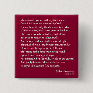 Sonnet 130 Min älskarinna ögon är inget som liknar Knapp