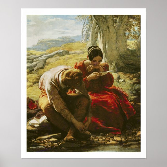 Sonnet, 1839 (olja på panel) poster (Framsidan)
