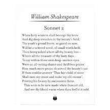 Sonnet 2 av William Shakespeare