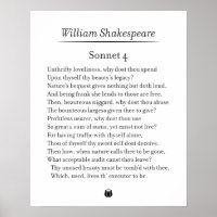 Sonnet 4 av William Shakespeare
