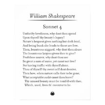 Sonnet 4 av William Shakespeare