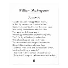 Sonnet 6 av William Shakespeare