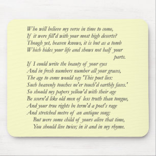Sonnet nr 17 av William Shakespeare Musmatta