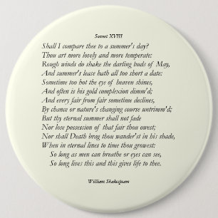 Sonnet nr 18 av William Shakespeare Knapp